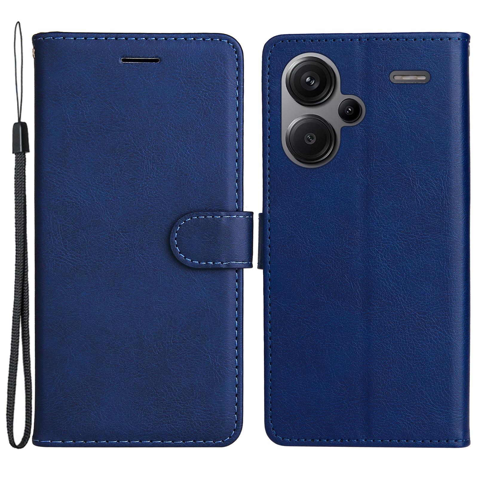 For Xiaomi Redmi Note 13 Pro+ 5G Case Solid Color Leather Mobile Cover Wallet Stand with Strap Blue
For Xiaomi Redmi Note 13 Pro+ 5G Case Solid Color Leather Mobile Cover Wallet Stand with Strap Blue
