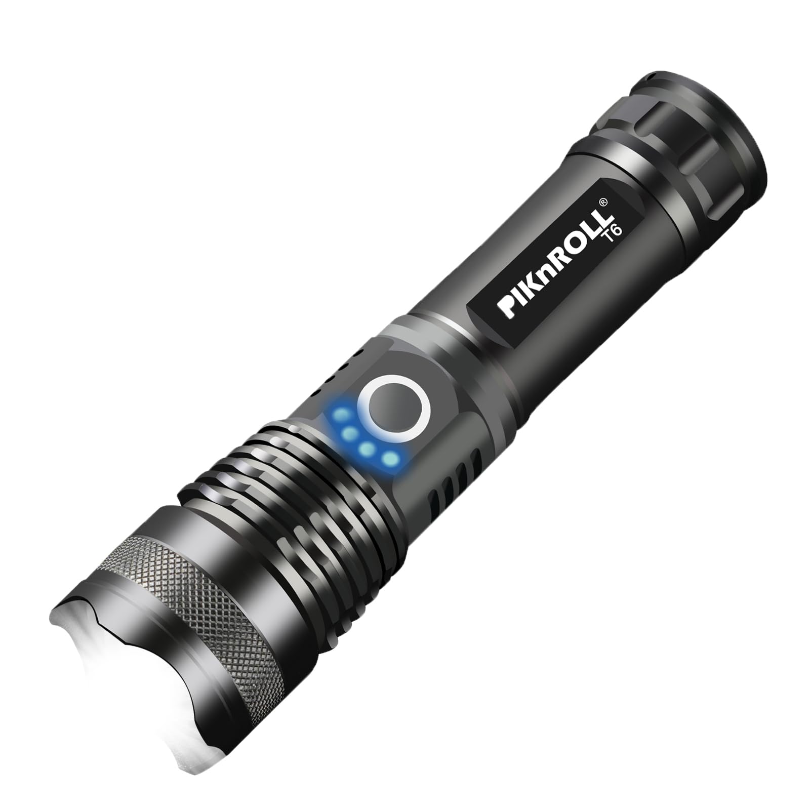 PIKnROLL Super Bright 4000 High Lumens Pocket 5 Modes Powerful Flashlight Rechargeable Compact LED Flashlight Waterproof for Home Outdoor Flashlight,
PIKnROLL Super Bright 4000 High Lumens Pocket 5 Modes Powerful Flashlight Rechargeable Compact LED Flashlight Waterproof for Home Outdoor Flashlight,