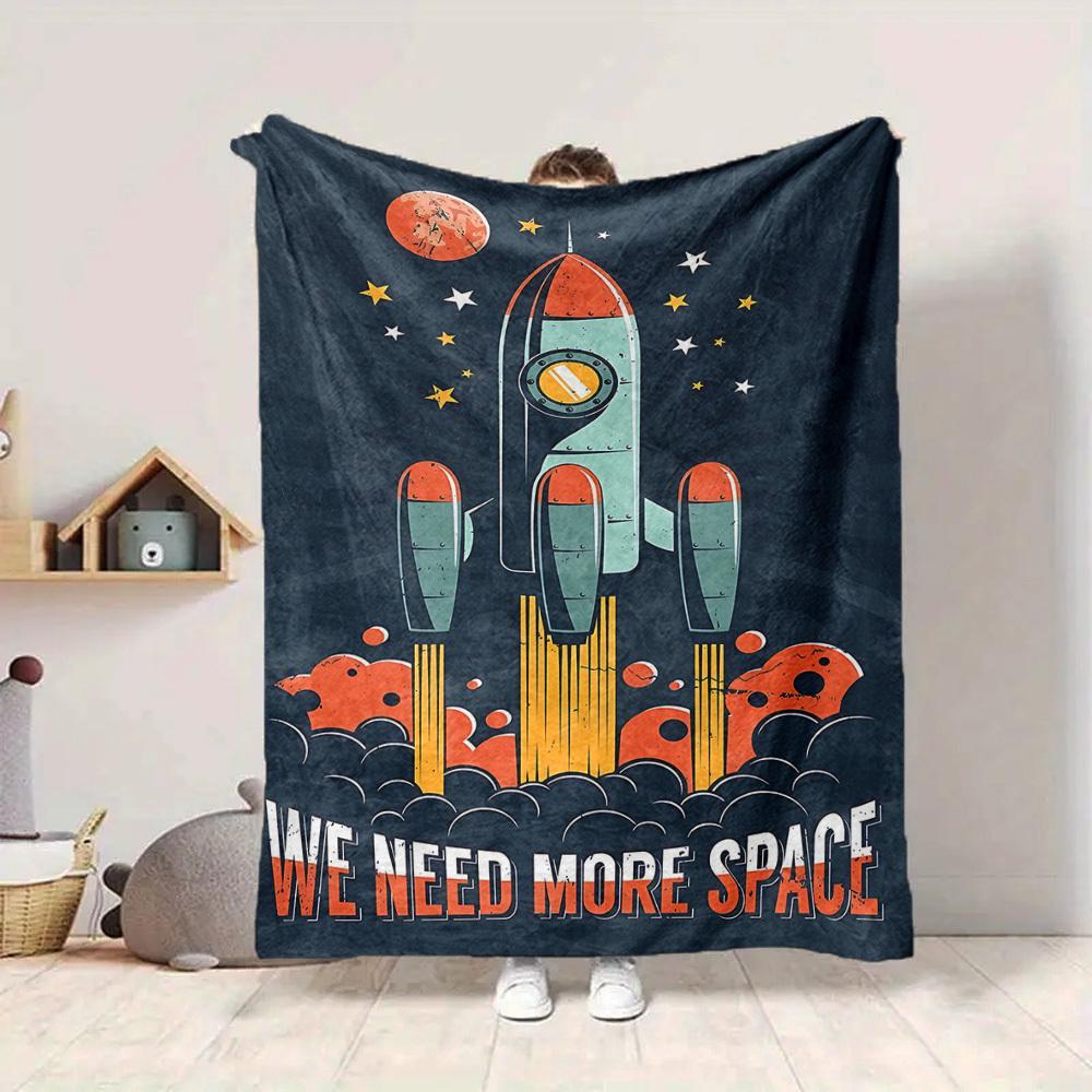 1pc Rocket Stars Lightweight Flannel Blanket, Comfortable and Warm Blanket, for Office and Camping Sofa Bed, Livingroom027 130cmx150cm
1pc Rocket Stars Lightweight Flannel Blanket, Comfortable and Warm Blanket, for Office and Camping Sofa Bed, Livingroom027 130cmx150cm