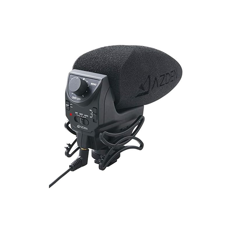 AZDEN Atsuden SMX-30V stereo monaural mix microphone mini plug connection gun microphone Genuine product
AZDEN Atsuden SMX-30V stereo monaural mix microphone mini plug connection gun microphone Genuine product