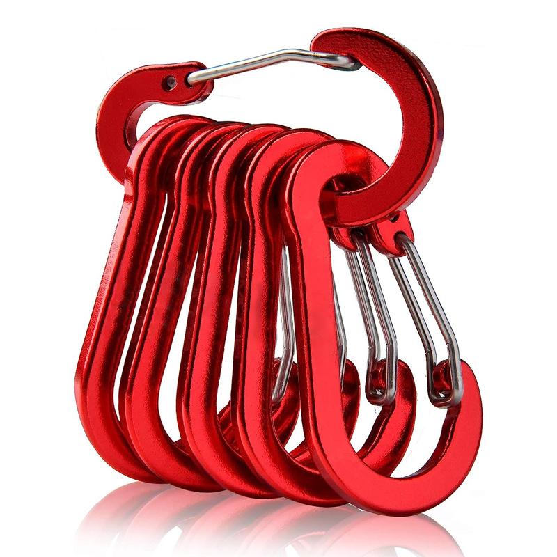 6Pcs Aluminum Alloy Carabiner Outdoor Backpack Tools Camping Climbing Buckle Fishing Hook Keychain Lock Buckle Snap Clip
6Pcs Aluminum Alloy Carabiner Outdoor Backpack Tools Camping Climbing Buckle Fishing Hook Keychain Lock Buckle Snap Clip