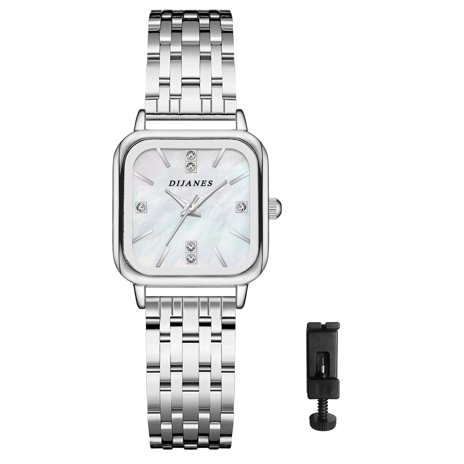 Square Analog Display Waterproof Simple Cute Quartz Watch for Commuting to School Fashion Watch Gift for Day Women s - Girlfriend, Birthday, срібний
Square Analog Display Waterproof Simple Cute Quartz Watch for Commuting to School Fashion Watch Gift for Day Women s - Girlfriend, Birthday, срібний