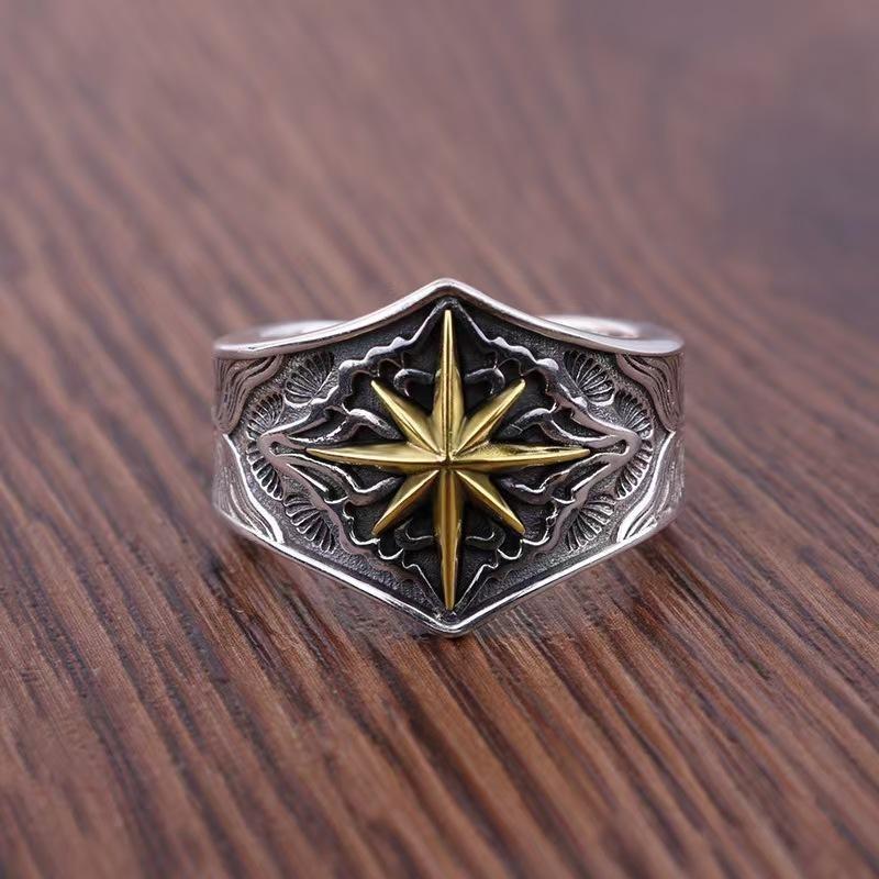 Wolf Head Ring Men S Vintage Rune Alloy Ring no. 10
Wolf Head Ring Men S Vintage Rune Alloy Ring no. 10