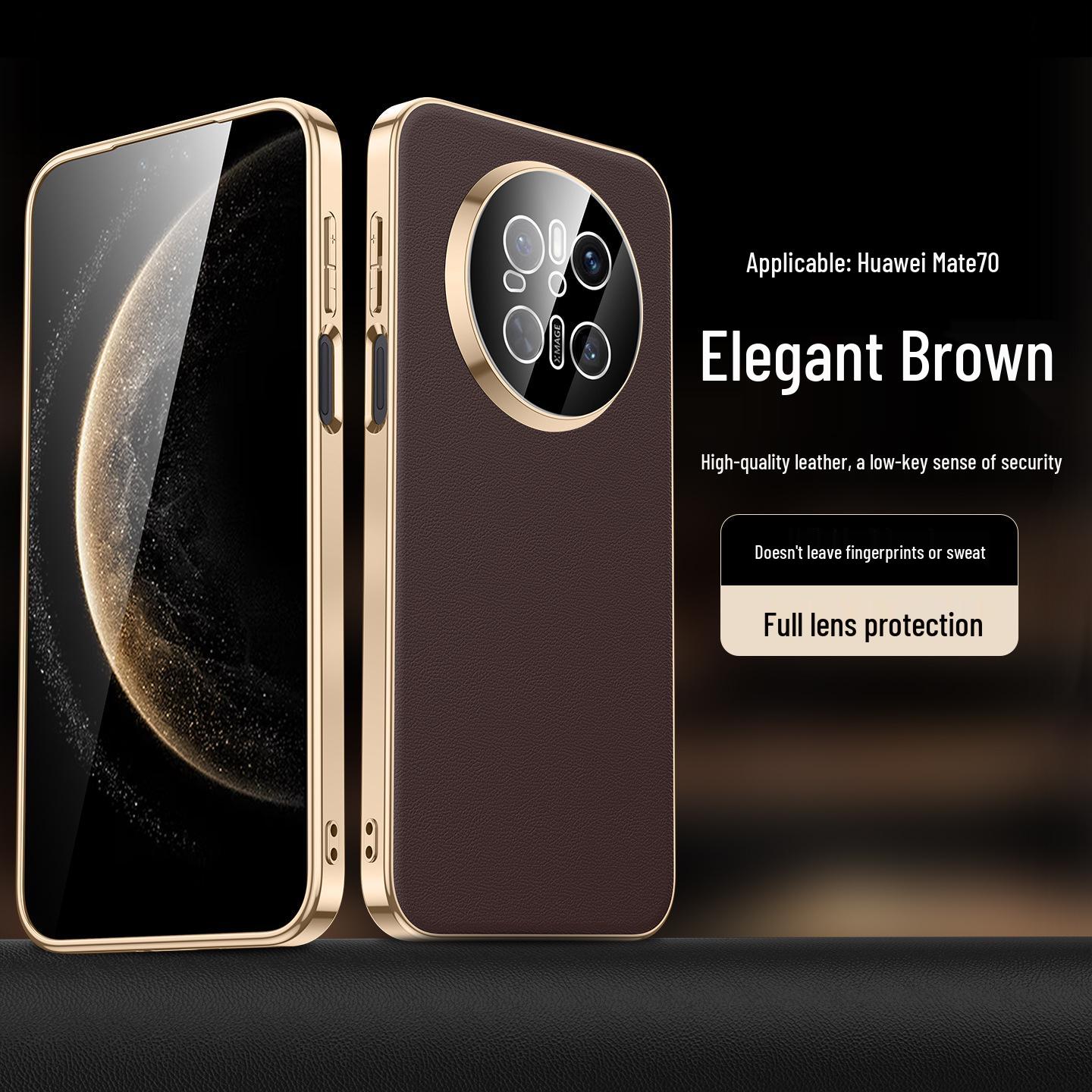 Compatible Phone Case for Huawei Mate 70 Pro+: Electroplated Leather with Built-in Lens Protector Mate70Air
Compatible Phone Case for Huawei Mate 70 Pro+: Electroplated Leather with Built-in Lens Protector Mate70Air