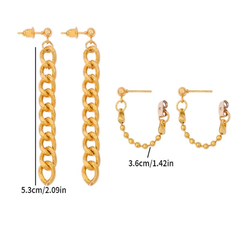 2 Pairs Girl Cosplay Clip-On Earrings Chain Ear Drop Dangle Earrings Women Jewelry Accessories
2 Pairs Girl Cosplay Clip-On Earrings Chain Ear Drop Dangle Earrings Women Jewelry Accessories