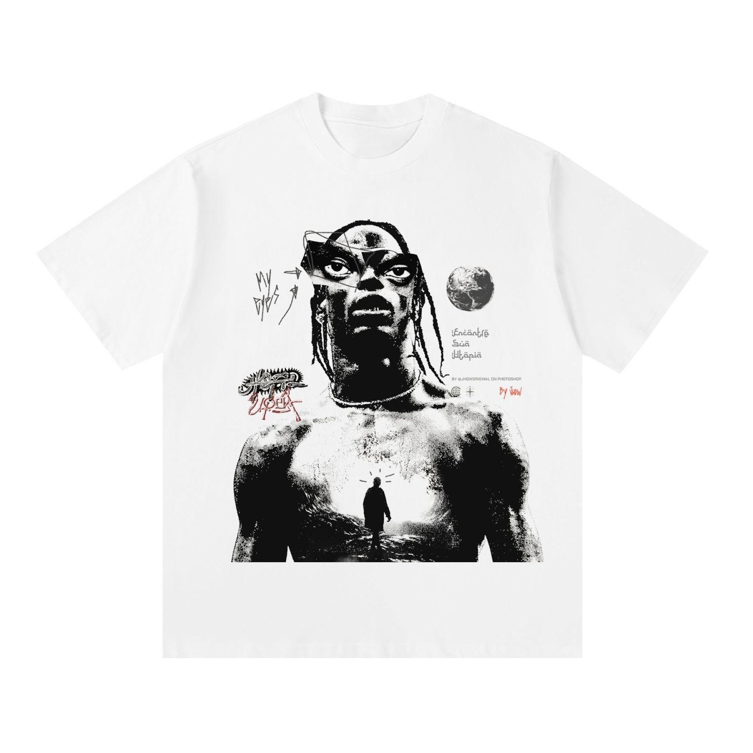 A Heavyweight American Trendy Brand Pure Cotton Round-neck T-shirt for Men, A Retro, Loose, Casual and Versatile Top for Summer 4XL
A Heavyweight American Trendy Brand Pure Cotton Round-neck T-shirt for Men, A Retro, Loose, Casual and Versatile Top for Summer 4XL