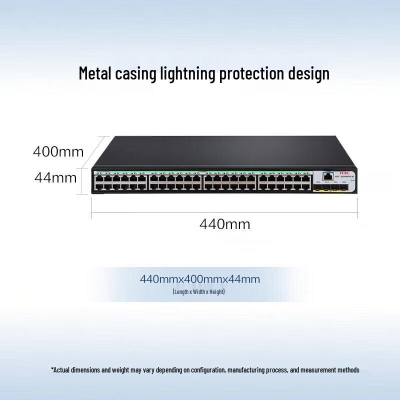 H3C S5048PV6-EI-PWR Enterprise 48-Port Gigabit PoE+ Switch
H3C S5048PV6-EI-PWR Enterprise 48-Port Gigabit PoE+ Switch
