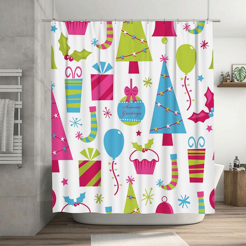 Tu Festive Holiday Shower Curtain Christmas Trees Pattern Waterproof Bathroom Decor Backdrop Xmas Party Supplies Home Textiles W60H190(CM)-1 Pcs
Tu Festive Holiday Shower Curtain Christmas Trees Pattern Waterproof Bathroom Decor Backdrop Xmas Party Supplies Home Textiles W60H190(CM)-1 Pcs