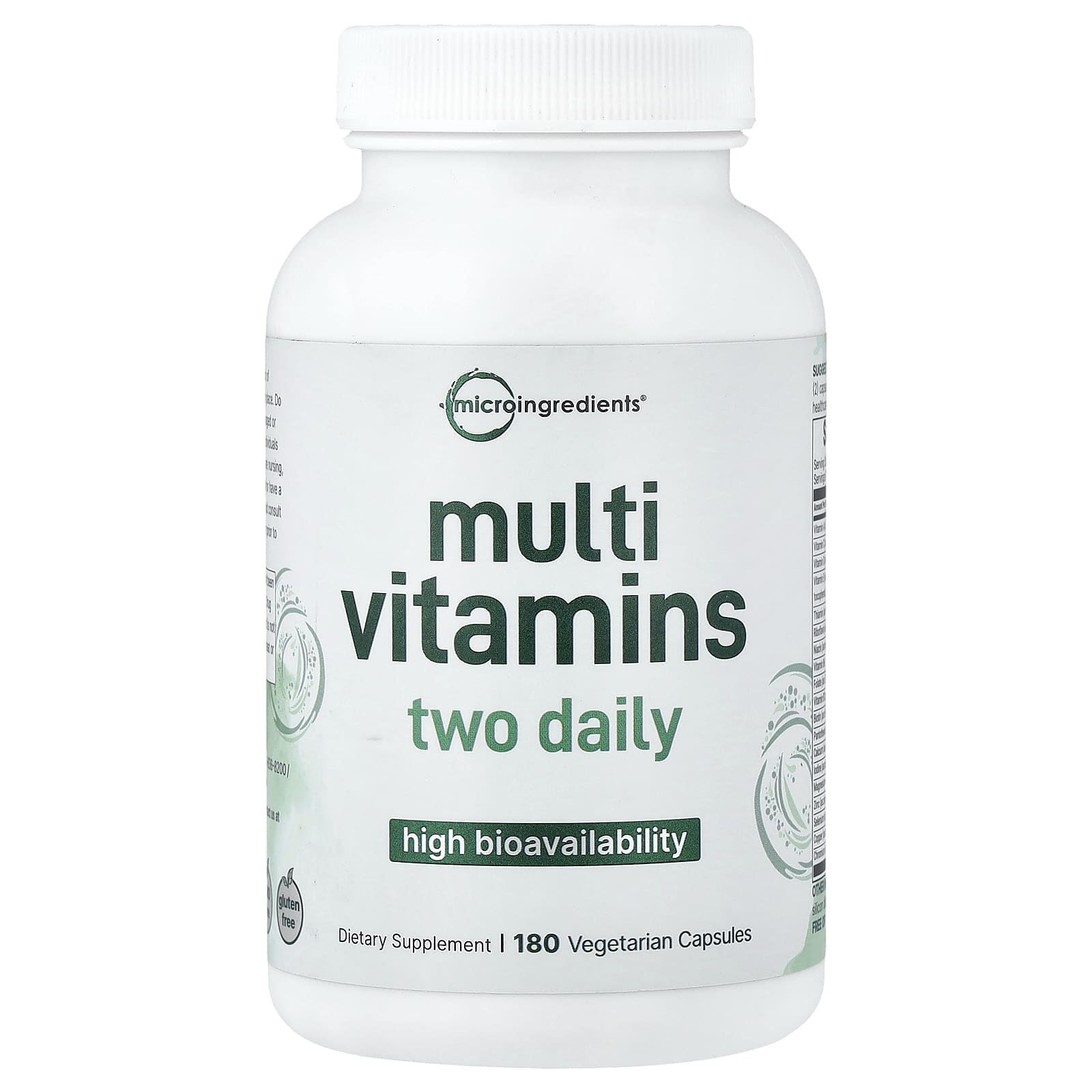 Micro Ingredients, Multivitamin, High Bioavailability, 180 Veggie Capsules
Micro Ingredients, Multivitamin, High Bioavailability, 180 Veggie Capsules