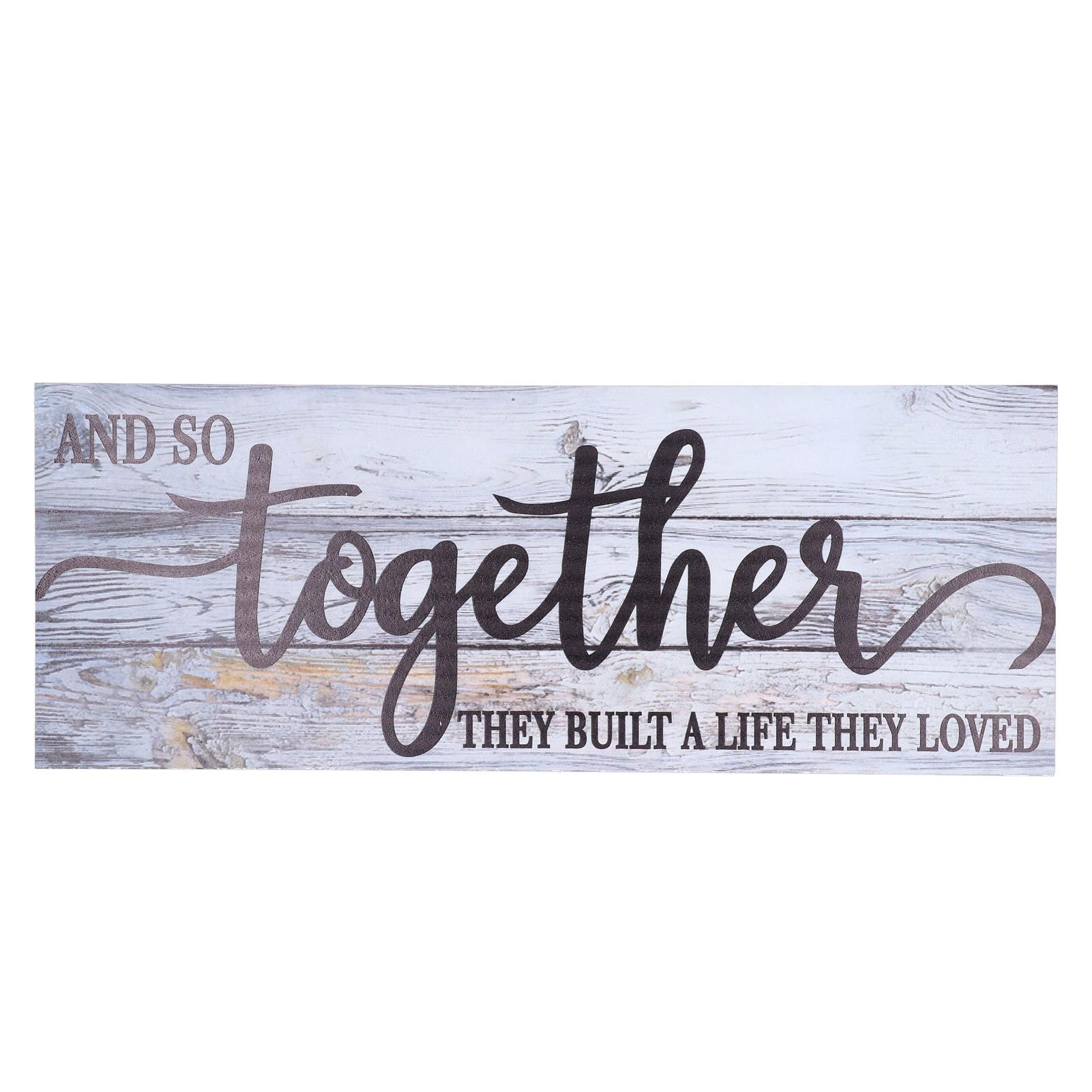 Wooden Wall Sign Together Word Durable Waterproof Odorless Boxwood Lightweight Simple Design
Wooden Wall Sign Together Word Durable Waterproof Odorless Boxwood Lightweight Simple Design