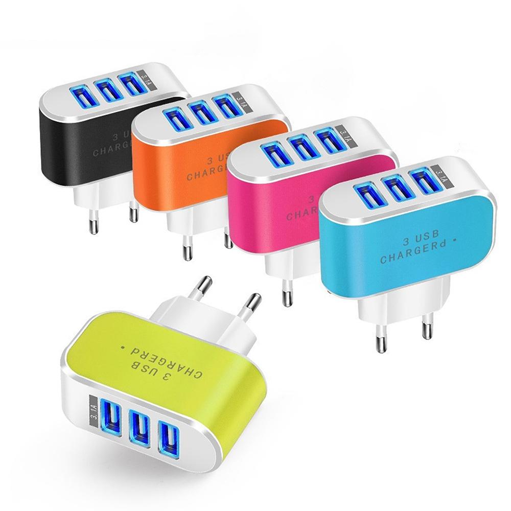 3 Ports USB Charger 3 in 1 Multifunctional Charging Head 5V 1A USB Charging Plug Mobile Phone Charger for iPhone Samsung Xiaomi Black EU
3 Ports USB Charger 3 in 1 Multifunctional Charging Head 5V 1A USB Charging Plug Mobile Phone Charger for iPhone Samsung Xiaomi Black EU