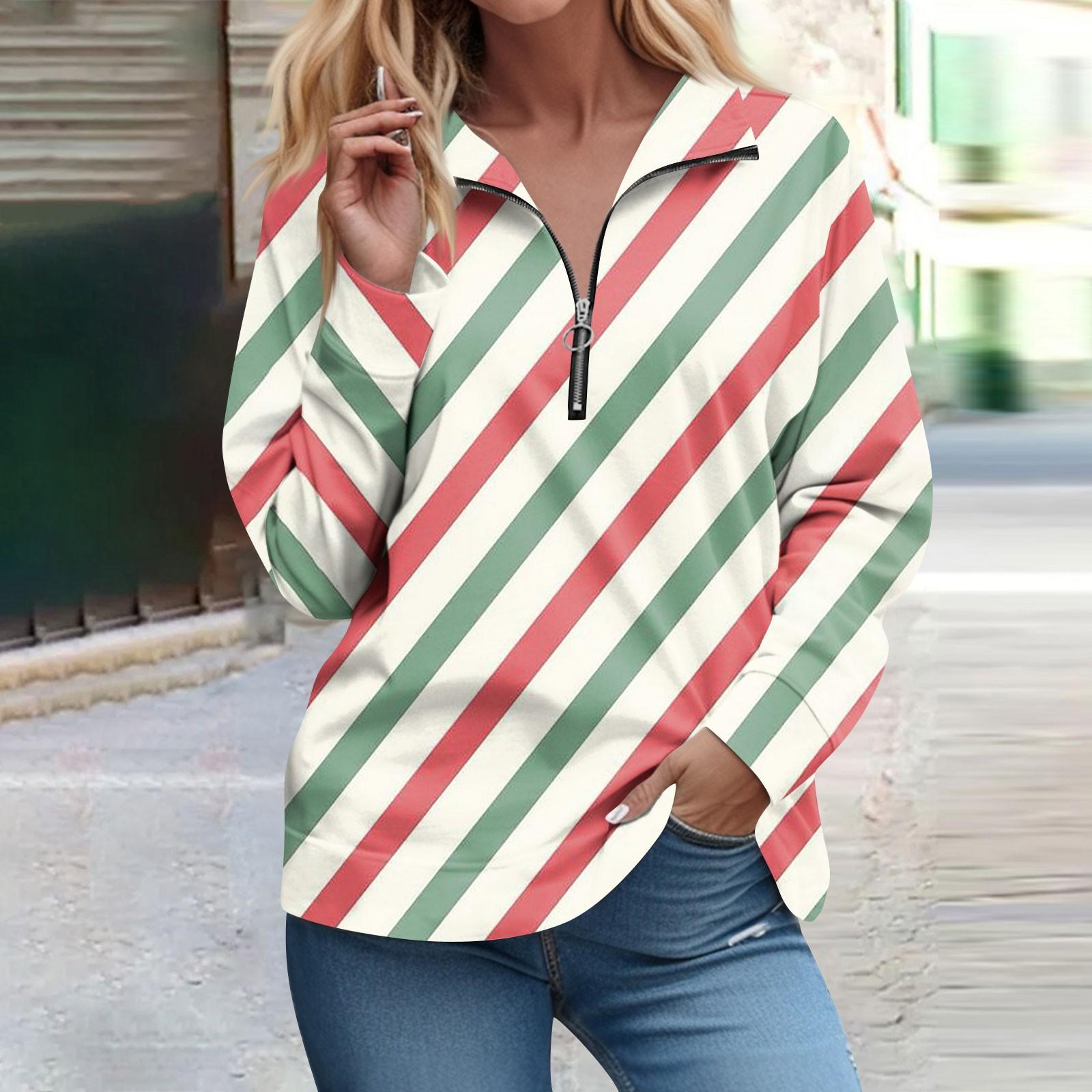 Long Sleeve Zipper Shirts For Women Christmas Printing Graphic Tees Blouses Casual Tops Pullover XXL
Long Sleeve Zipper Shirts For Women Christmas Printing Graphic Tees Blouses Casual Tops Pullover XXL