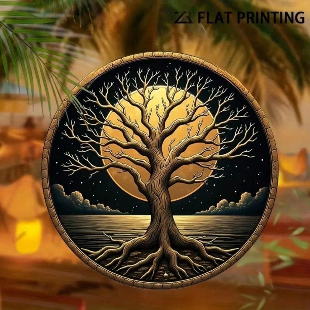 Bohemian Moon Tree Round Metal Wall Art, Handmade Tin Sign with Stars, Aesthetic Home Decor for Living Room Bedroom L білий
Bohemian Moon Tree Round Metal Wall Art, Handmade Tin Sign with Stars, Aesthetic Home Decor for Living Room Bedroom L білий