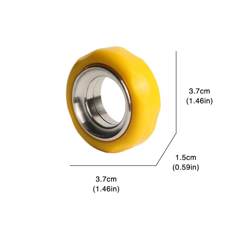 Mechanical Fidget Ratchet Ring EDC Toys Adjustable Haptic Ring Stainless Steel+Pom Fingertip Metal Tyre Toys Stress Spinner жовтий
Mechanical Fidget Ratchet Ring EDC Toys Adjustable Haptic Ring Stainless Steel+Pom Fingertip Metal Tyre Toys Stress Spinner жовтий