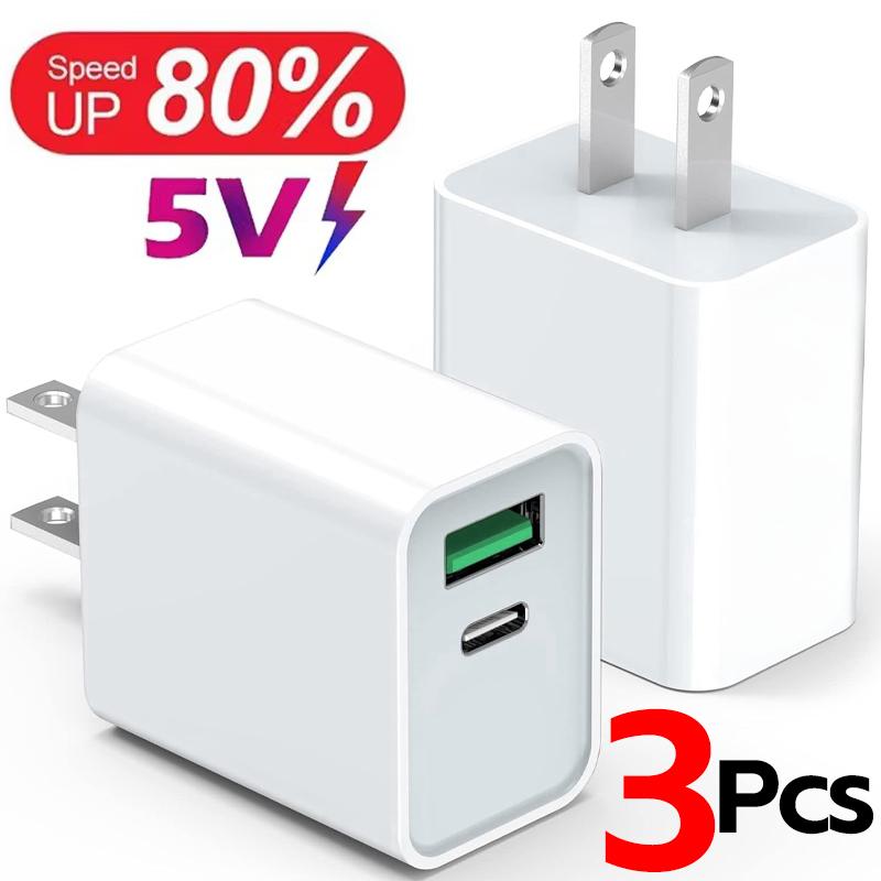 5V 2.4A USB PD Fast Charger for iPhone iPad Samsung Xiaomi Tablet Laptop Universal 20W Quick Charging Adapter US EU Plug EU White
5V 2.4A USB PD Fast Charger for iPhone iPad Samsung Xiaomi Tablet Laptop Universal 20W Quick Charging Adapter US EU Plug EU White