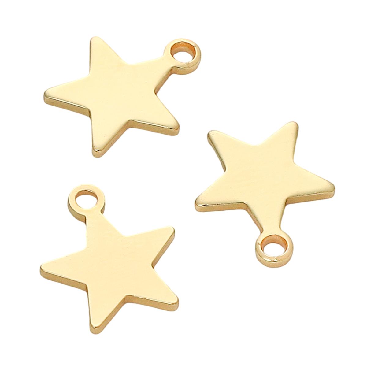 10 шт./пакет, полый, однотонный, глянцевый, с медным покрытием, подвеска в виде звезды-пентаграммы для самостоятельного изготовления ювелирных изделий, браслет, серьги, аксессуары Solid star-10x12mm
10 шт./пакет, полый, однотонный, глянцевый, с медным покрытием, подвеска в виде звезды-пентаграммы для самостоятельного изготовления ювелирных изделий, браслет, серьги, аксессуары Solid star-10x12mm