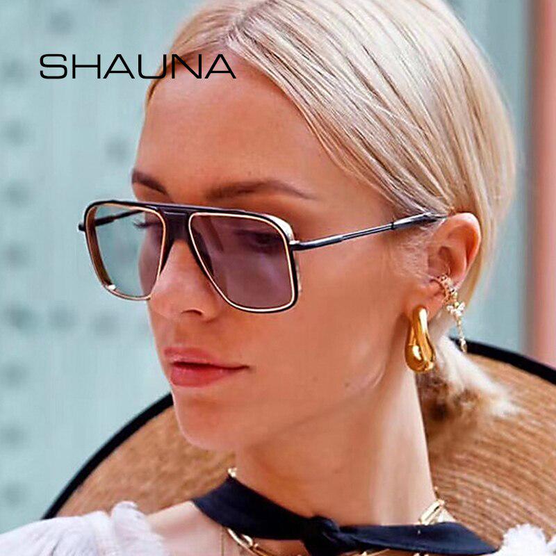 SHAUNA Ретро квадратные солнцезащитные очки женские брендовые дизайнерские модные градиентные оттенки мужские UV400
SHAUNA Ретро квадратные солнцезащитные очки женские брендовые дизайнерские модные градиентные оттенки мужские UV400