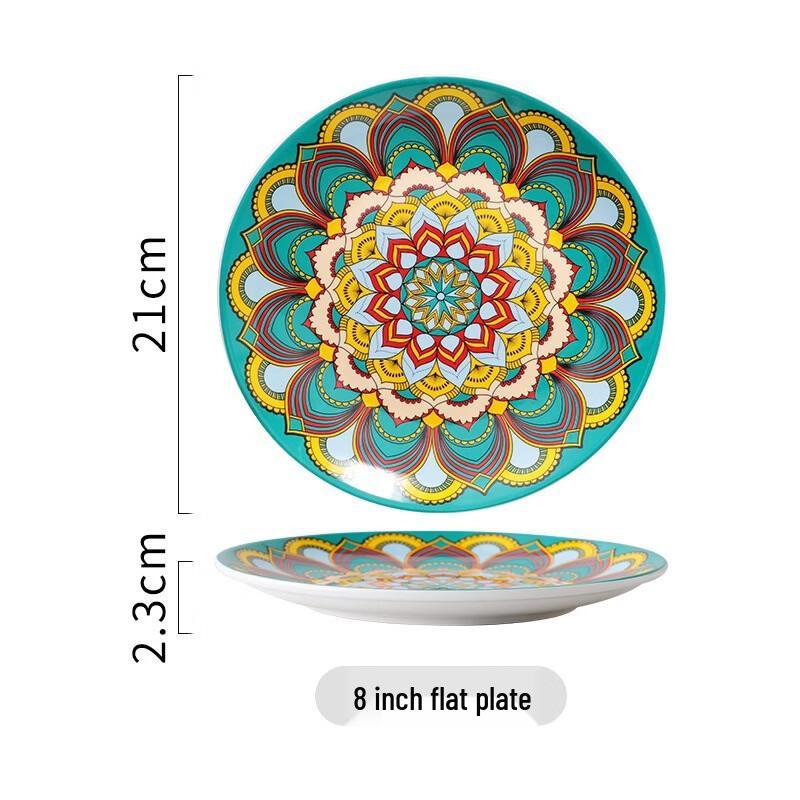 Ruhan Bohemian Ceramic Breakfast Plate
Ruhan Bohemian Ceramic Breakfast Plate