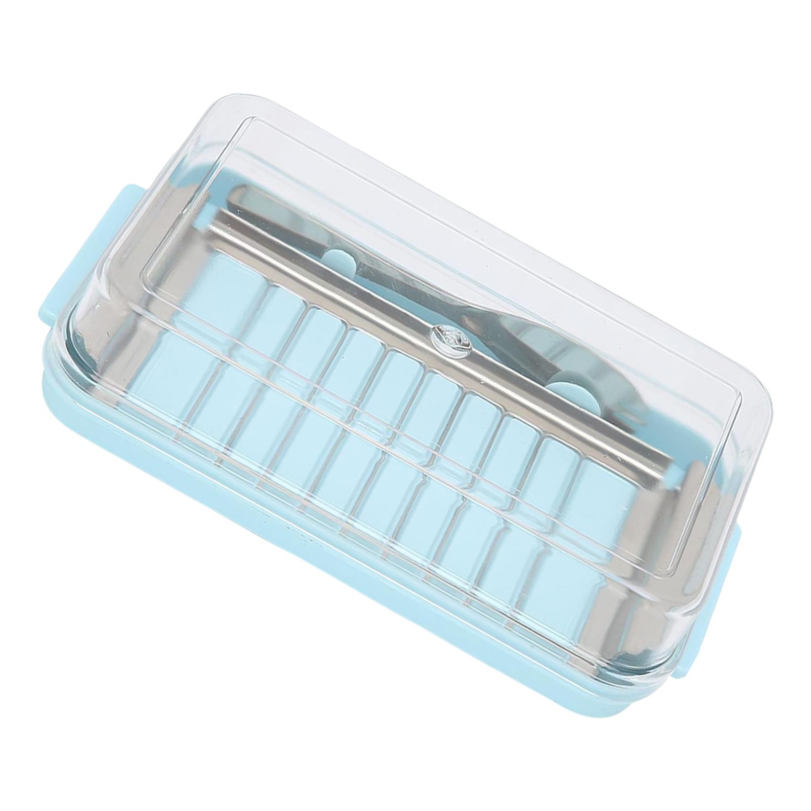 Practical Refrigerator Butter Slicing Container Stainless Steel Cutter Kitchen Storage Dish for Cheese with Clear Lid синий
Practical Refrigerator Butter Slicing Container Stainless Steel Cutter Kitchen Storage Dish for Cheese with Clear Lid синий