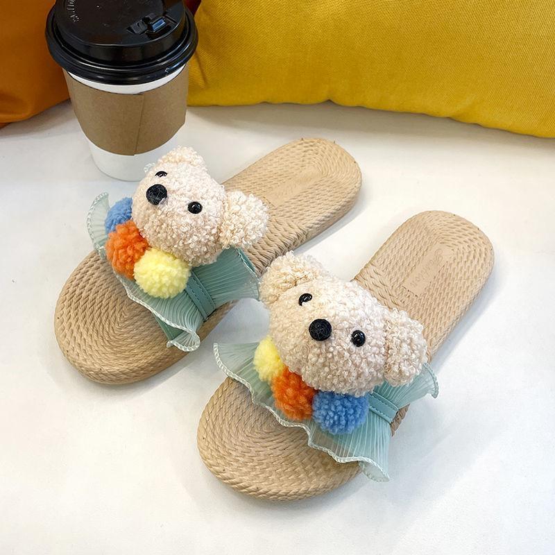 Женские домашние тапочки, летние тапочки с милым медведем для девочек, уличные универсальные корейские женские пляжные сандалии, женские шлепанцы на плоской подошве
Женские домашние тапочки, летние тапочки с милым медведем для девочек, уличные универсальные корейские женские пляжные сандалии, женские шлепанцы на плоской подошве