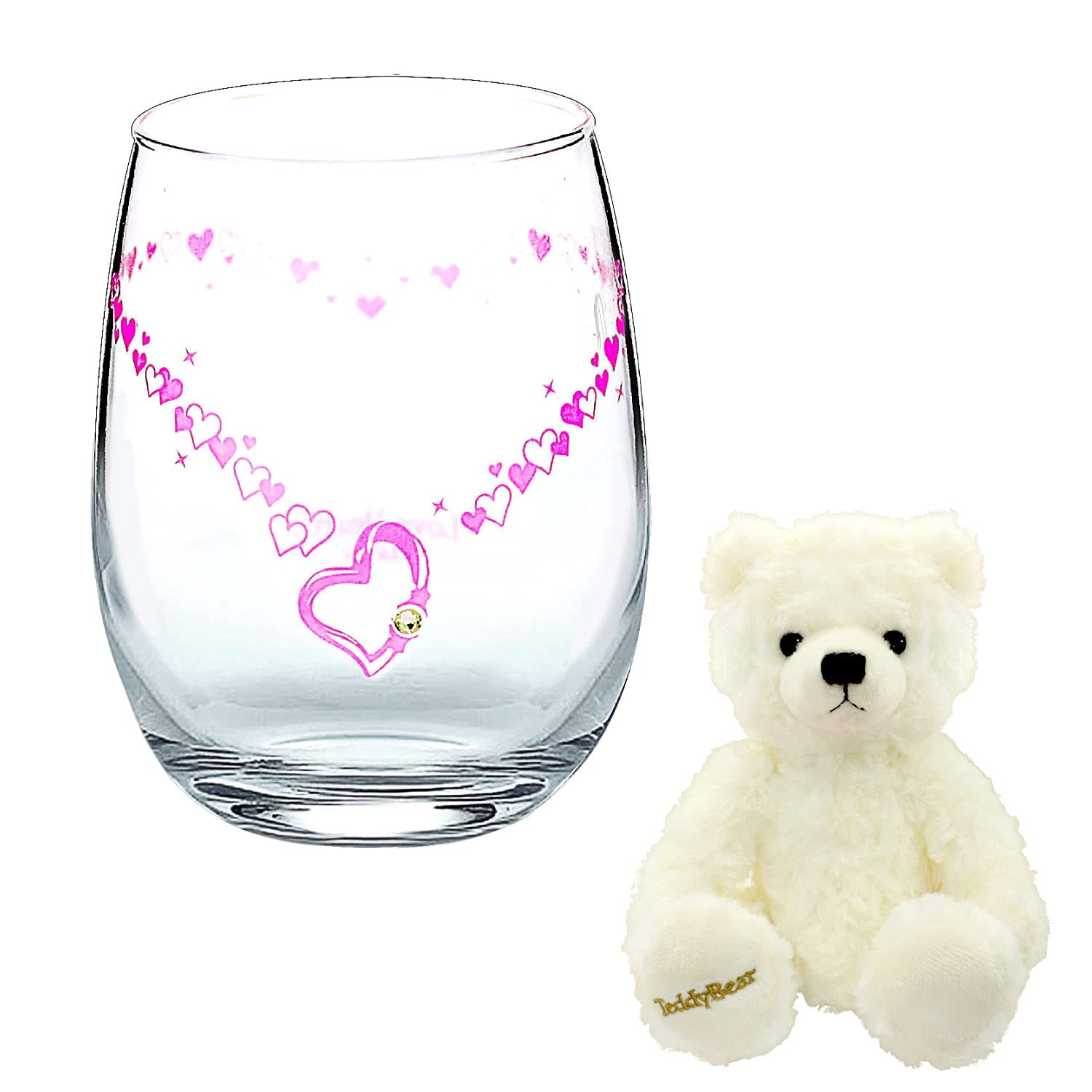 Sears Color-Changing Glass Tumbler, Birthstone Color, Crystal, August Peridot, White Teddy Bear Plush Toy, SH84-0001-TDT-01-W-08
Sears Color-Changing Glass Tumbler, Birthstone Color, Crystal, August Peridot, White Teddy Bear Plush Toy, SH84-0001-TDT-01-W-08