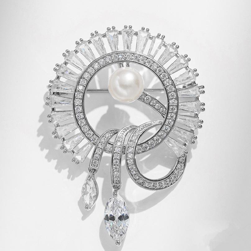 Stylish Rhinestone Brooches for Women Unisex Pearl Firework Pins Office Party Friend Gifts Accessories срібний
Stylish Rhinestone Brooches for Women Unisex Pearl Firework Pins Office Party Friend Gifts Accessories срібний