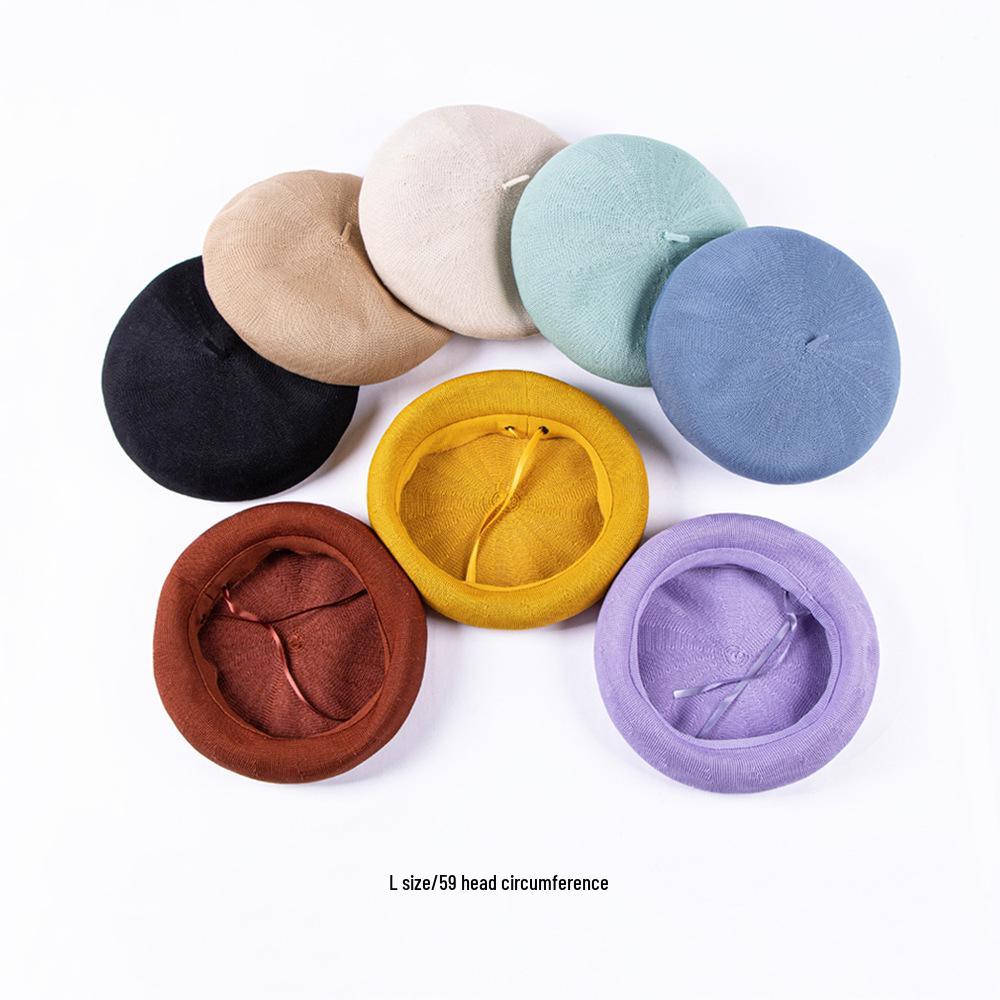 Adjustable Korean Style Women s Beret - Spring/Summer Fashion, Breathable Solid Color Painter Hat L (58-60cm)
Adjustable Korean Style Women s Beret - Spring/Summer Fashion, Breathable Solid Color Painter Hat L (58-60cm)