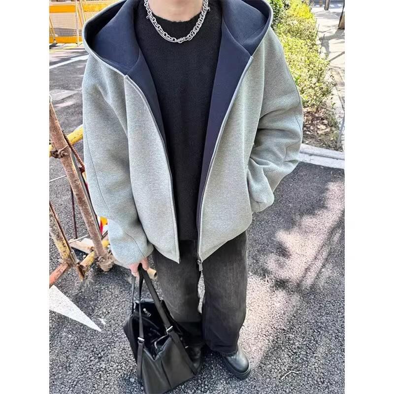 Мужская куртка с капюшоном утяжеленного кроя - Кардиган на молнии в уличном стиле для молодежи, весна/осень L серый
Мужская куртка с капюшоном утяжеленного кроя - Кардиган на молнии в уличном стиле для молодежи, весна/осень L серый