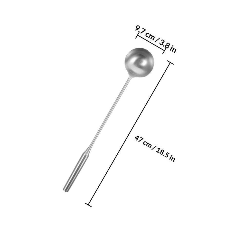 Stainless Steel Long Handle Ladle Spoon For Soup Water Cooking Serving Ergonomic Non-Slip Thickened Handle Kitchen Wok Utensil
Stainless Steel Long Handle Ladle Spoon For Soup Water Cooking Serving Ergonomic Non-Slip Thickened Handle Kitchen Wok Utensil