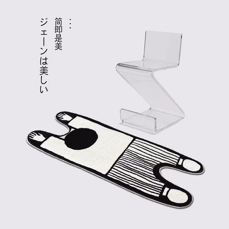 Japanese Black and White Juvenile Carpet, Children s Bedroom Bedside Rugs, Absorbing Water and Cold, Thickening Plush Rug, 40x120CM
Japanese Black and White Juvenile Carpet, Children s Bedroom Bedside Rugs, Absorbing Water and Cold, Thickening Plush Rug, 40x120CM