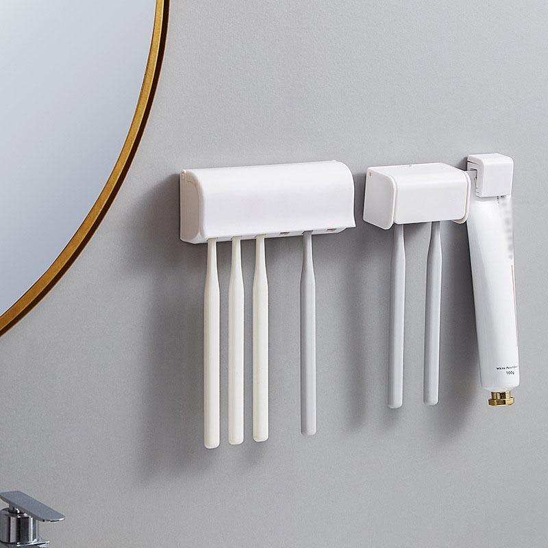 Toothbrush Holder Punch-free Wall-mounted Toothpaste Holder Toothpaste Storage Rack Holders Bath Organizer Bathroom Accessories
Toothbrush Holder Punch-free Wall-mounted Toothpaste Holder Toothpaste Storage Rack Holders Bath Organizer Bathroom Accessories