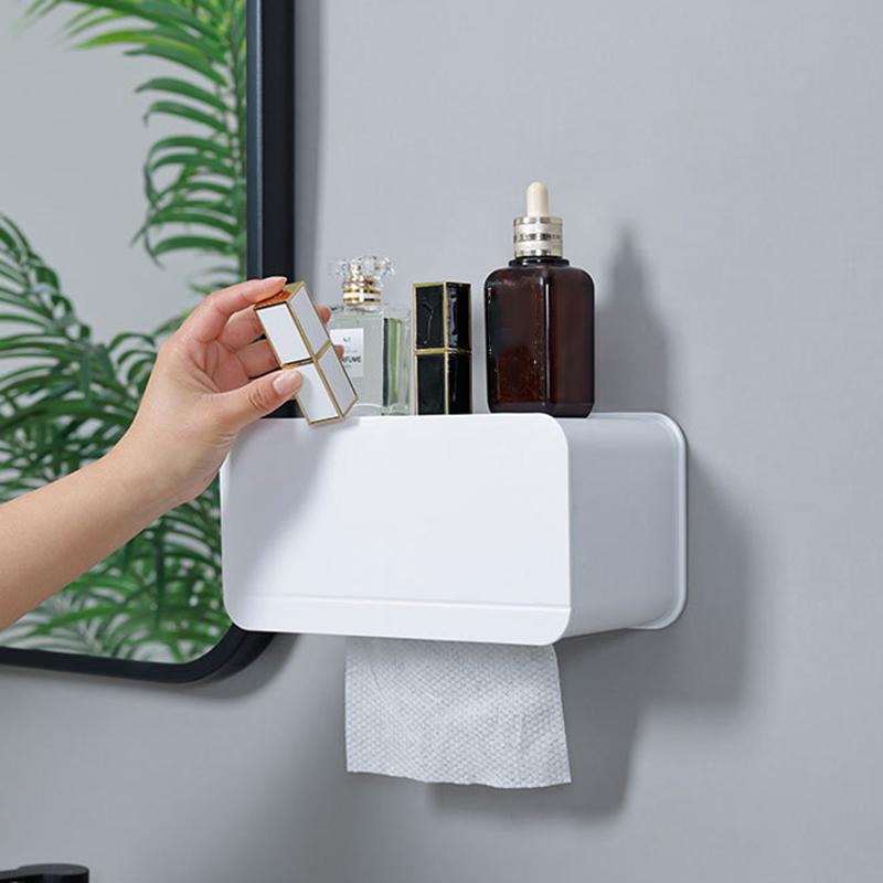 Wall Mounted Toilet Paper Holder ABS+Magnet Storage Shelf Tissue Box Rack for Home Bathroom Type A
Wall Mounted Toilet Paper Holder ABS+Magnet Storage Shelf Tissue Box Rack for Home Bathroom Type A
