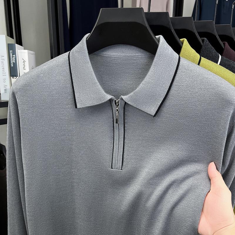 Men s Color Block Zipper Lapel Knitwear Top - Silk, Cotton, Wool Blend, Long Sleeve for Spring and Autumn 3XL
Men s Color Block Zipper Lapel Knitwear Top - Silk, Cotton, Wool Blend, Long Sleeve for Spring and Autumn 3XL