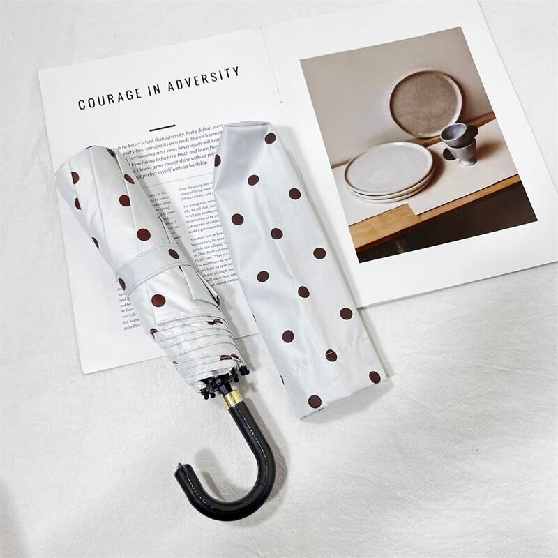 OIMG Polka Dot Sun & Rain Umbrella with Curved Handle
OIMG Polka Dot Sun & Rain Umbrella with Curved Handle