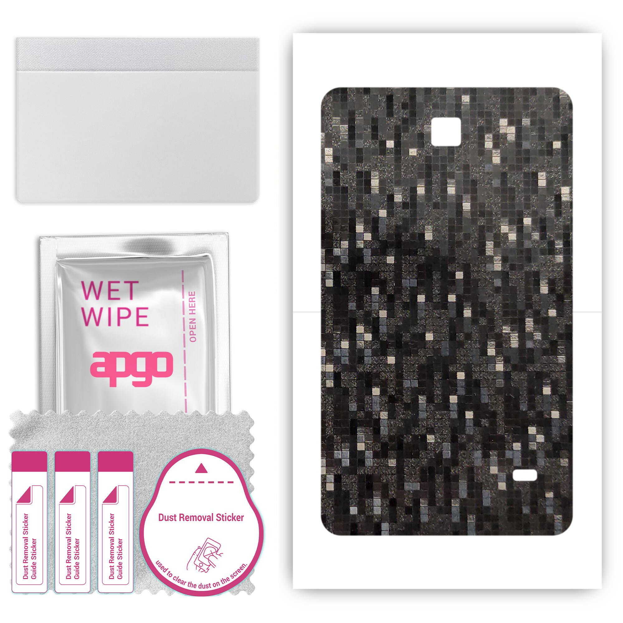 apgo Protective Skin Sticker for the back compatible with Samsung Galaxy Tab 4 7.0 SM-T230, Wrap Film, Foil, Vinyl - Pattern Carbon Black Pixel
apgo Protective Skin Sticker for the back compatible with Samsung Galaxy Tab 4 7.0 SM-T230, Wrap Film, Foil, Vinyl - Pattern Carbon Black Pixel