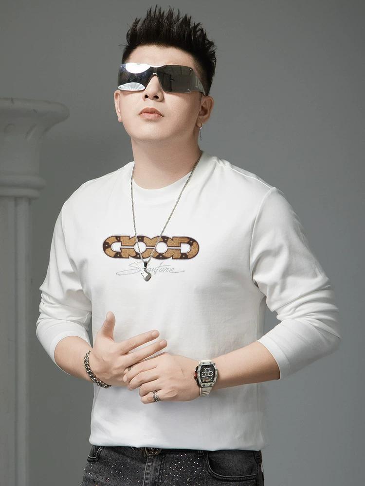 European-Style Long-Sleeve T-Shirt for Men, Autumn 2025 New Trendy Brand Letter Print Rhinestone Base Shirt, Men s Crew Neck Top 4XL белый
European-Style Long-Sleeve T-Shirt for Men, Autumn 2025 New Trendy Brand Letter Print Rhinestone Base Shirt, Men s Crew Neck Top 4XL белый