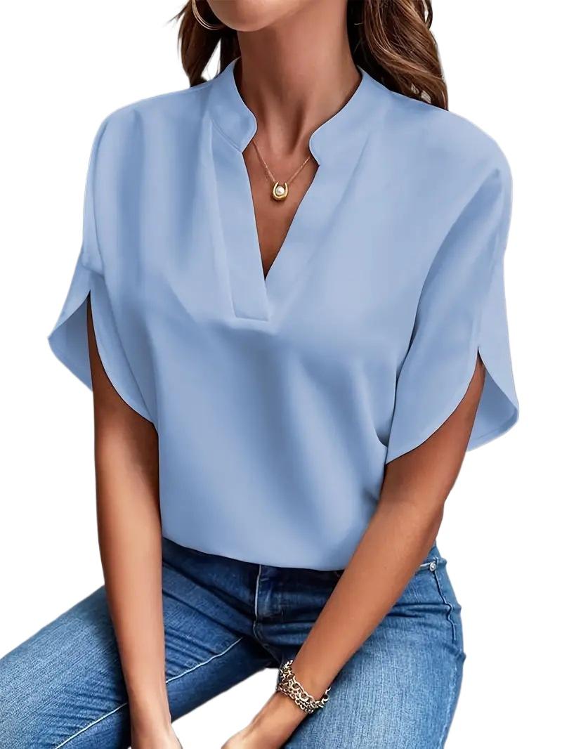 EastRogue Women s Fashion Casual Summer Solid Color Print Short Sleeve V-Neck Blouses & Shirts S синий
EastRogue Women s Fashion Casual Summer Solid Color Print Short Sleeve V-Neck Blouses & Shirts S синий