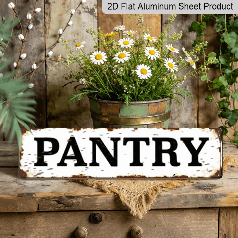 2D Flat 1pc, 15.7×3.94inch Metal Signage, Aluminum Decorative Sign, Featuring A Rustic Farmhouse Design with The Word PANTRY . This Vintage 40cm x 10cm
2D Flat 1pc, 15.7×3.94inch Metal Signage, Aluminum Decorative Sign, Featuring A Rustic Farmhouse Design with The Word PANTRY . This Vintage 40cm x 10cm