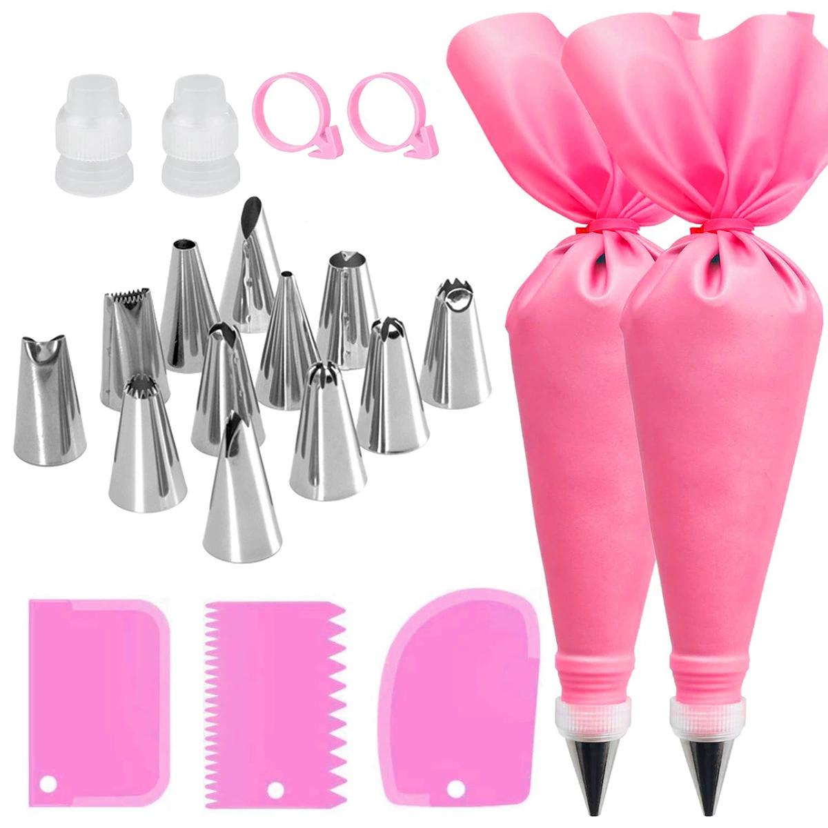 Pipeline bag cake decoration tool reusable silicone pastry bag stainless steel nozzle baking tool
Pipeline bag cake decoration tool reusable silicone pastry bag stainless steel nozzle baking tool