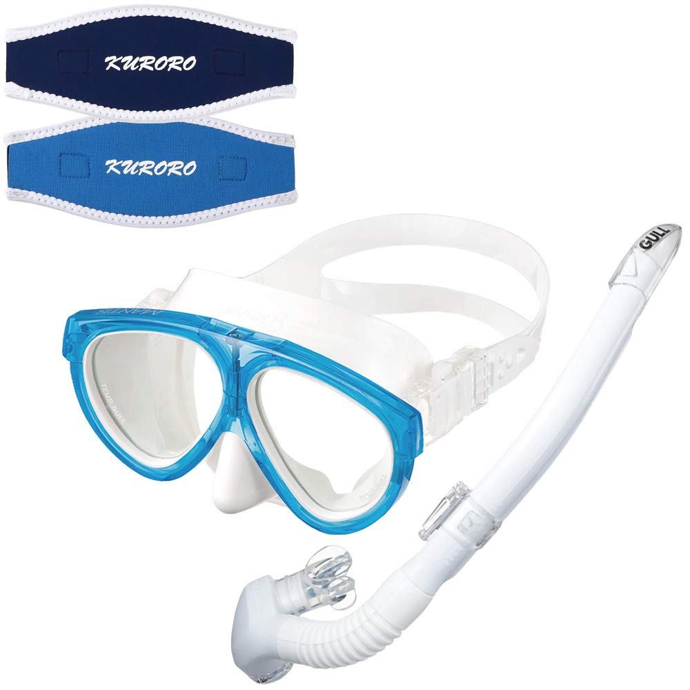 GULL Mask Mantis 5 White Silicone Crystal Sunshine Blue x Snorkel Layla Stable White Silicone White x KURORO Mask Strap Cover x Sky (Navy Aqua)
GULL Mask Mantis 5 White Silicone Crystal Sunshine Blue x Snorkel Layla Stable White Silicone White x KURORO Mask Strap Cover x Sky (Navy Aqua)