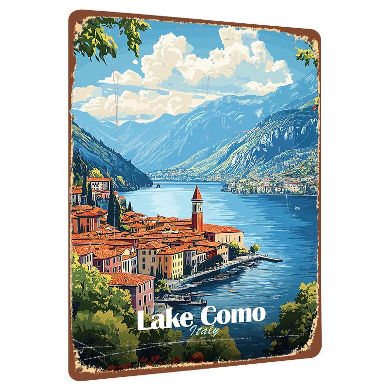 Vintage Lake Como Italy Metal Wall Art European Scenery Decorative Painting for Living Room Dining Room 20x30cm(7.8x11.8inch)
Vintage Lake Como Italy Metal Wall Art European Scenery Decorative Painting for Living Room Dining Room 20x30cm(7.8x11.8inch)