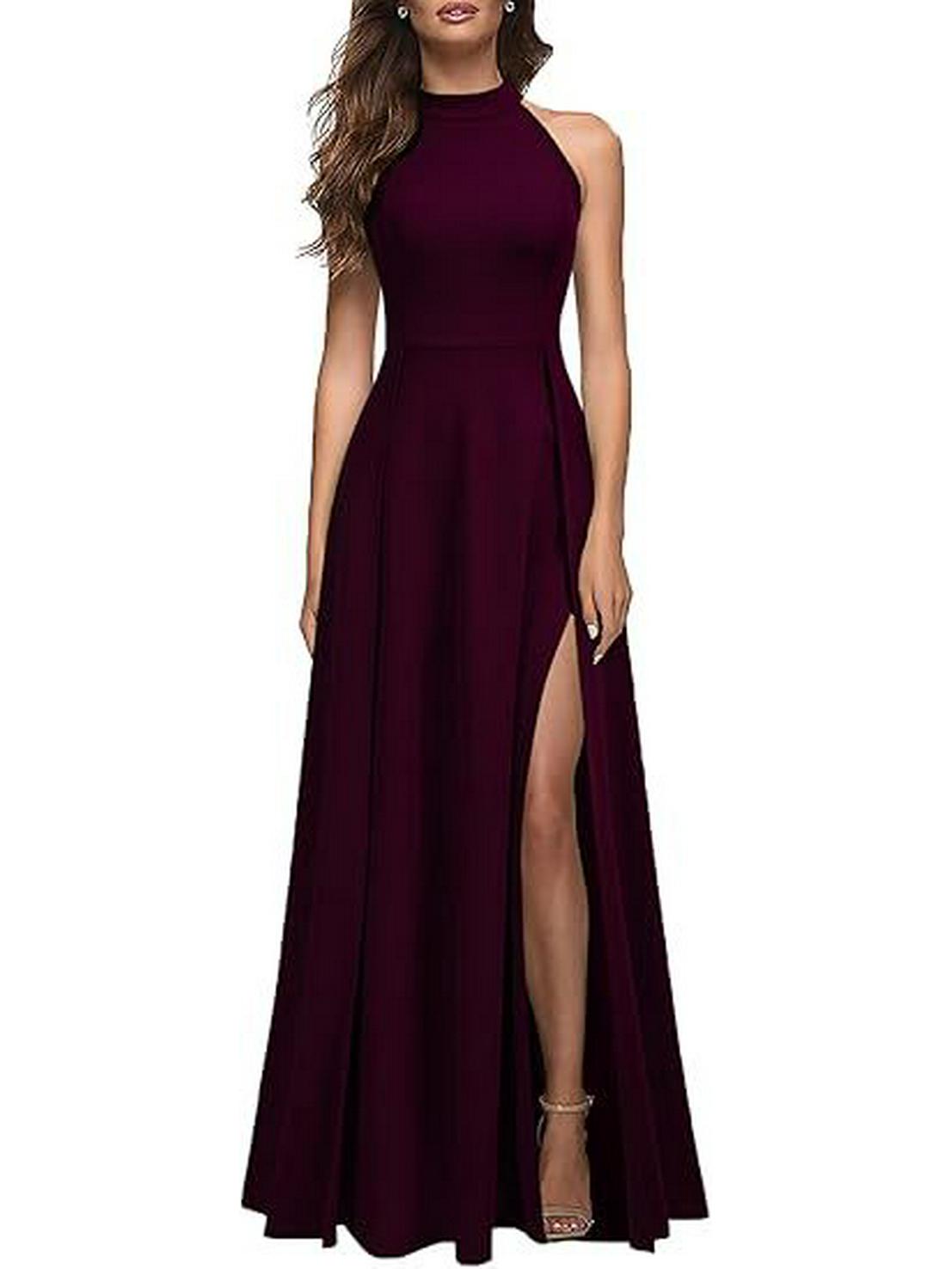 2025 Women s Halterneck Sexy Solid Color Slit Long Dress Medium
2025 Women s Halterneck Sexy Solid Color Slit Long Dress Medium