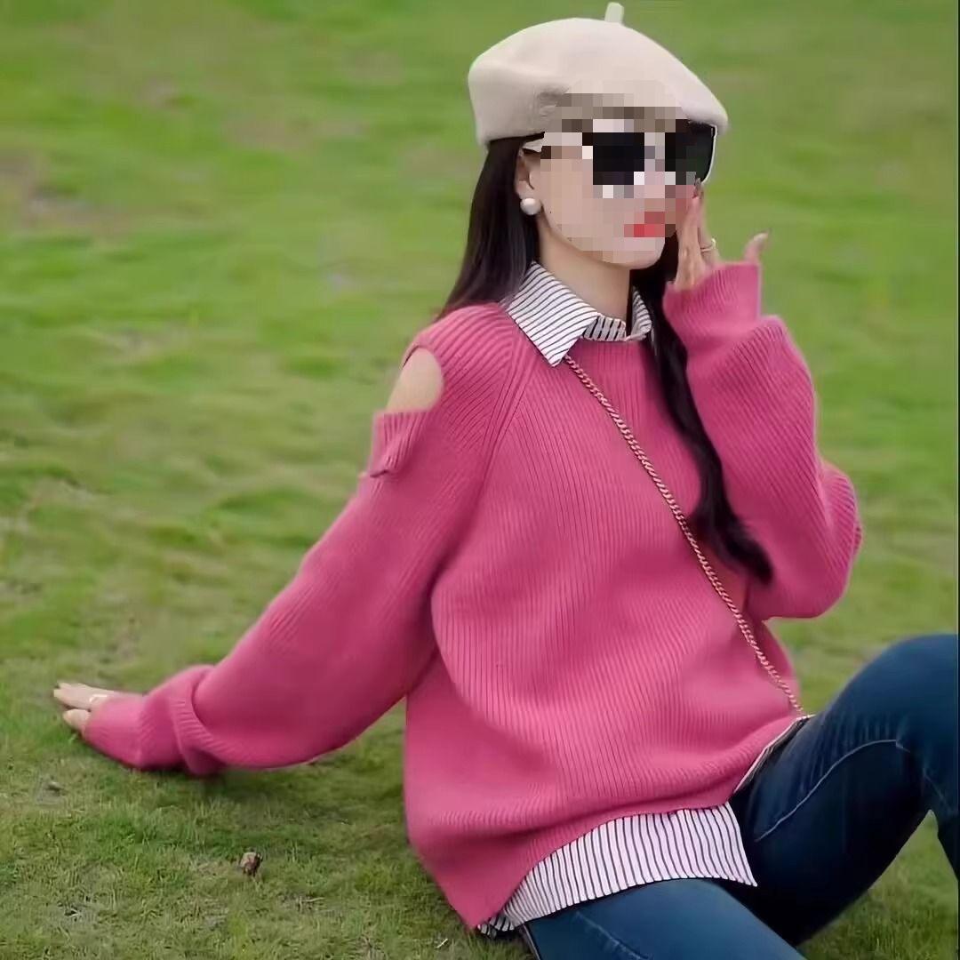 Women s Off-Shoulder Knitted Pullover Sweater – Versatile Spring/Autumn Wear 2XL 125-135 jin
Women s Off-Shoulder Knitted Pullover Sweater – Versatile Spring/Autumn Wear 2XL 125-135 jin