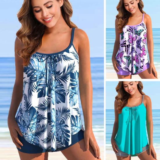 2 шт./компл. женские купальники с принтом бабочек, высокая талия, консервативный ремень, быстросохнущие, без рукавов, свободный подол, пляжный
2 шт./компл. женские купальники с принтом бабочек, высокая талия, консервативный ремень, быстросохнущие, без рукавов, свободный подол, пляжный