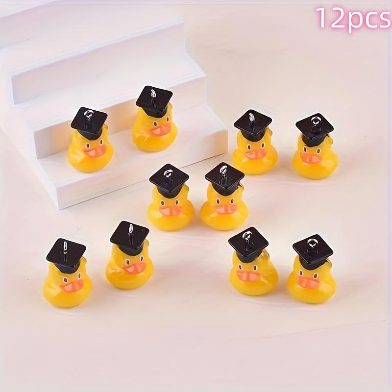 12 Cute Yellow Resin Graduation Duck Charm -3D Duck with Black Hat and Diploma, Perfect for DIY Jewelry, Earrings, Necklace, Key 12pcs
12 Cute Yellow Resin Graduation Duck Charm -3D Duck with Black Hat and Diploma, Perfect for DIY Jewelry, Earrings, Necklace, Key 12pcs