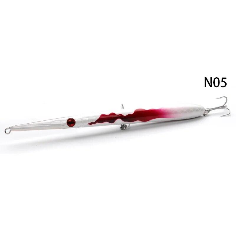 Wondershot D12 ARROW 210F Плавающая приманка-карандаш, воблеры 210 мм/30 г, длинная приманка для заброса, приманки для ловли морского окуня, 2021 г. D12 N05
Wondershot D12 ARROW 210F Плавающая приманка-карандаш, воблеры 210 мм/30 г, длинная приманка для заброса, приманки для ловли морского окуня, 2021 г. D12 N05