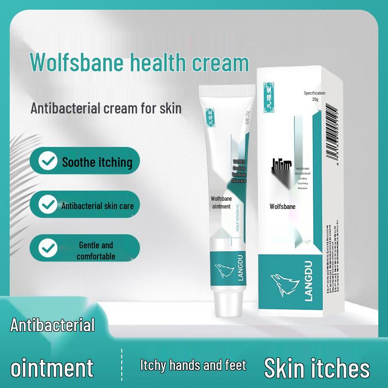 Jiufutang Wolfsbane Antibacterial Foot Itch Relief Cream 20g
Jiufutang Wolfsbane Antibacterial Foot Itch Relief Cream 20g