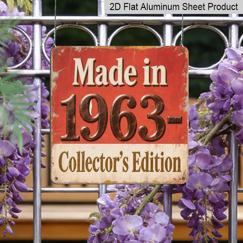 2D Flat - 1pc Tin Sign MADE IN 1963 Collector S Edition | Vintage Aluminum Sign, Suitable for Men S Nest, Bar, Kitchen, Lake Cabin, Retro Aesthetic 20*20cm
2D Flat - 1pc Tin Sign MADE IN 1963 Collector S Edition | Vintage Aluminum Sign, Suitable for Men S Nest, Bar, Kitchen, Lake Cabin, Retro Aesthetic 20*20cm