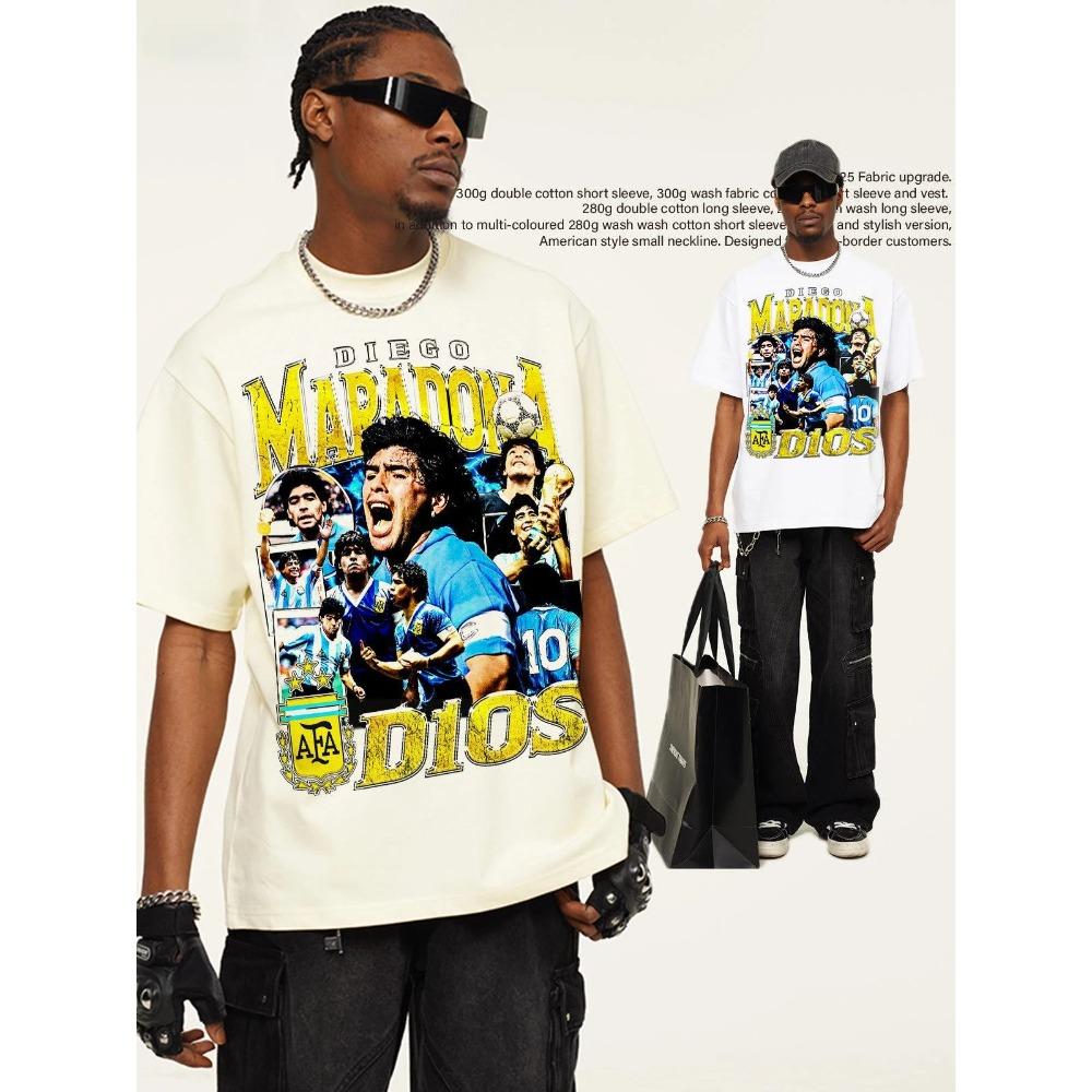 2025 Tribute To Maradona Character Print American Street Trend High-quality Cotton T-shirts for Men and Women XXXXXL
2025 Tribute To Maradona Character Print American Street Trend High-quality Cotton T-shirts for Men and Women XXXXXL