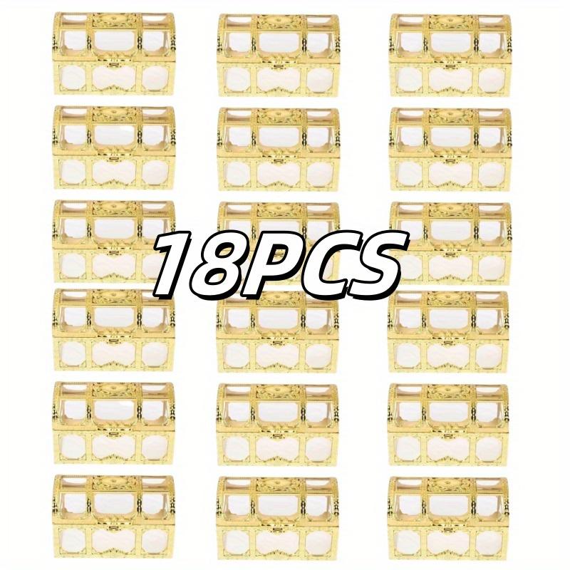 18pcs Vintage Transparent Wedding Gift Boxes with Golden-Tone Lids Plastic Favor Boxes with Secure Locking Latches for Wedding 7.5x5.2x5CM
18pcs Vintage Transparent Wedding Gift Boxes with Golden-Tone Lids Plastic Favor Boxes with Secure Locking Latches for Wedding 7.5x5.2x5CM
